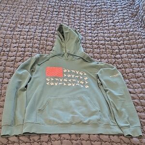 Columbia Green Hoodie with Graphic Design